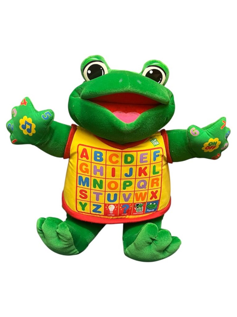 Vintage 1998 Leap Frog Hug & Learn Little Leap Interactive Frog